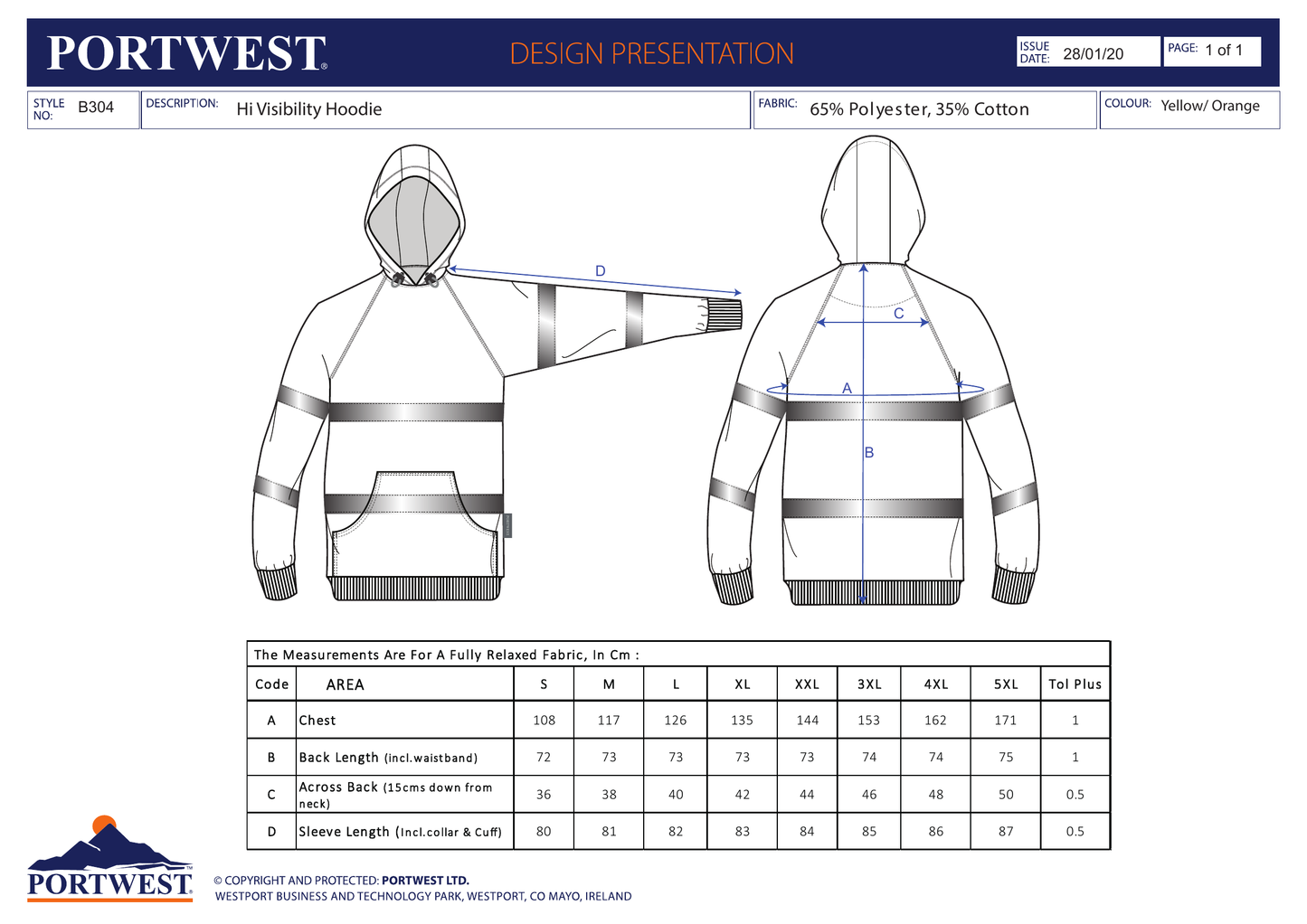 Bluza Odblaskowa - Bluza Robocza Ostrzegawcza Z Kapturem