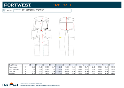 Spodnie Softshell Dx4 Z Odpinanymi Kieszeniami