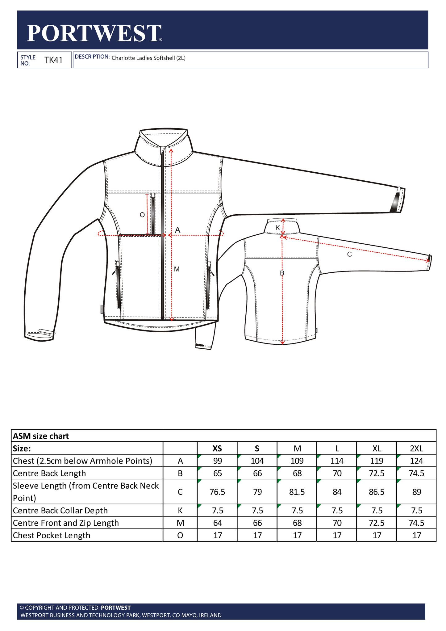 Softshell Damski Charlotte (3L)